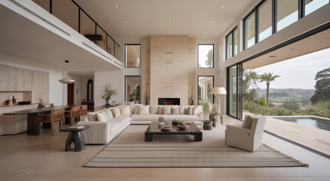 Luxury renovated living room in Mosman with contemporary design and natural light, bespoke interiors.